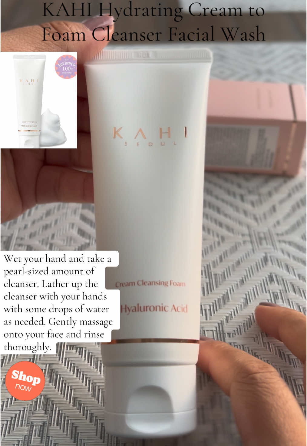 KAHI Hydrating Cream to Foam Cleanser Facial Wash #cleanser #creamtofoam #hydrating #skincare #hydratingskincare #foryoupage #fypシ゚viral #fyp #tiktokshopblackfriday #blackfriday #facecleanser #kahiskincare 