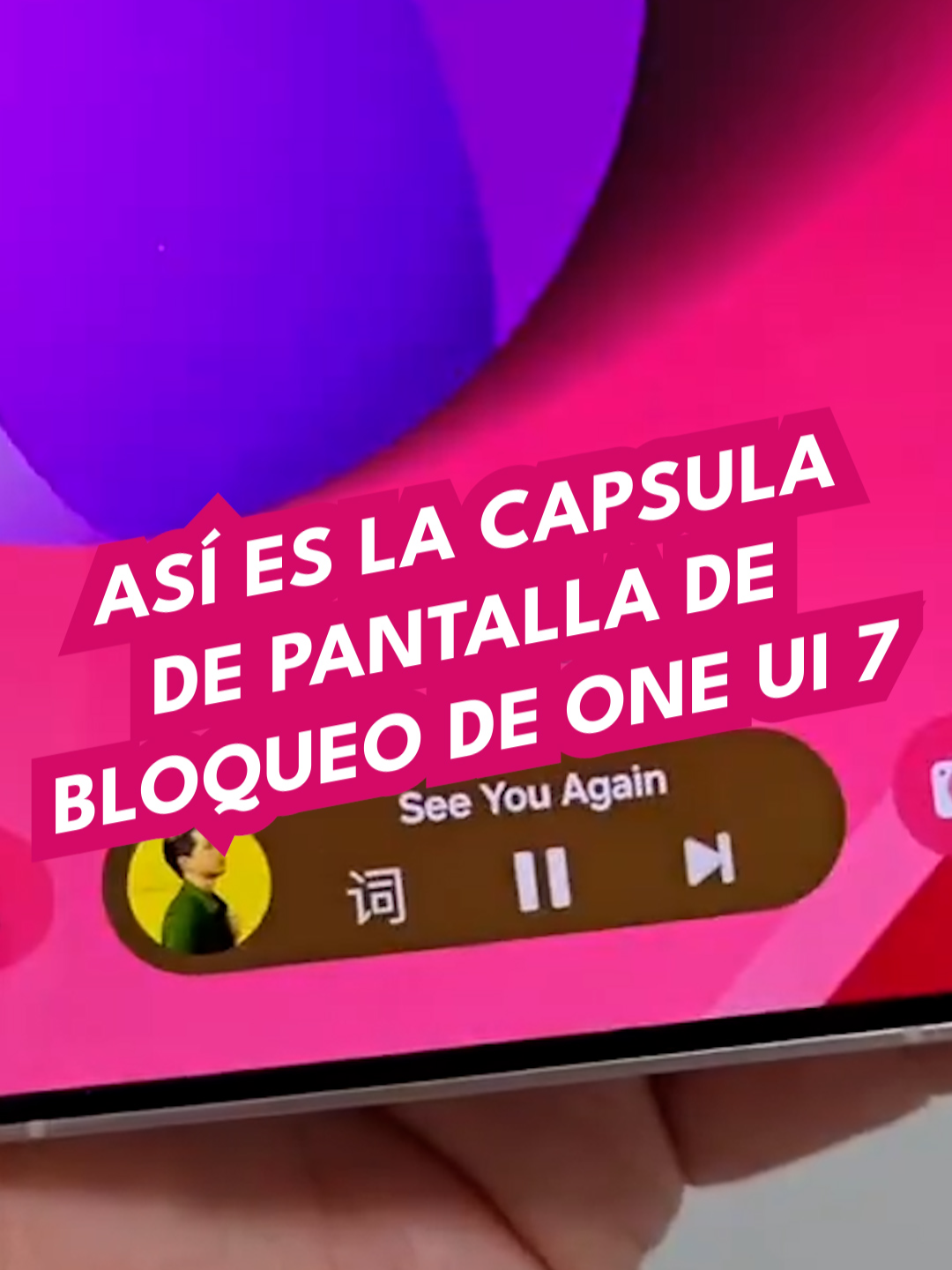 Así es la capsula de pantalla de bloqueo de One UI 7 #celulares #smartphones #android #tecnologia #isamarcial #review #unboxing #noticias #elrecuento #pantalladebloqueo #oneui7