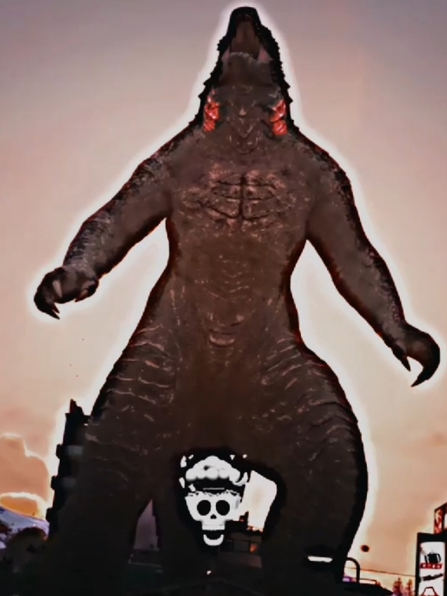 GODZILLA IN FORTNITE 💀 #godzilla #fypシ゚ #💀 #fn #fortnite #fortnitechapter6