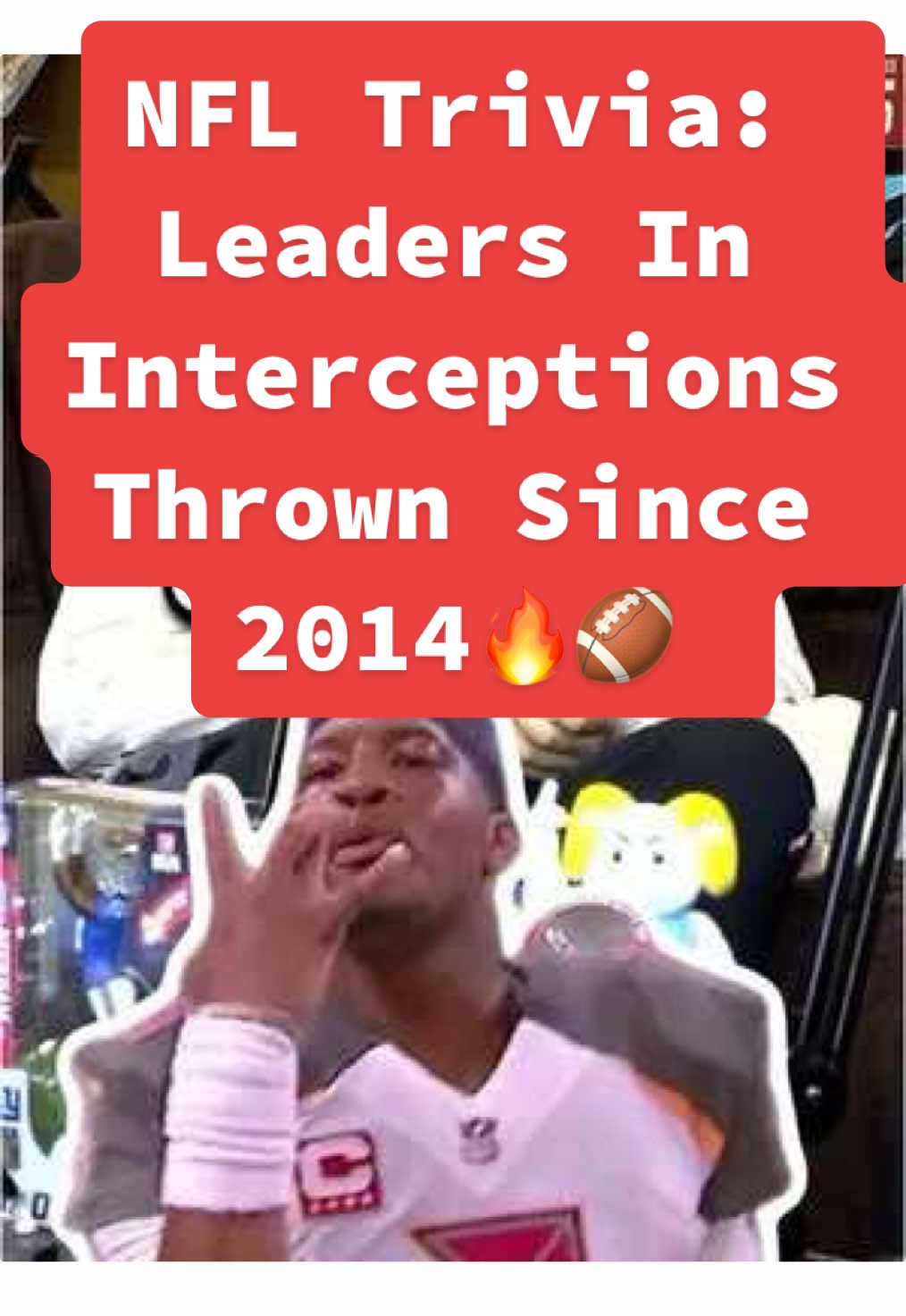 NFL Trivia: Leaders In Interceptions Thrown Since 2014🔥🏈 #nfltrivia #patrickmahomes #NFL #nflfootball #sportstrivia #nflrankings #fantasyfootball #nflbets #nfltiktok #fypnfl #fyp 