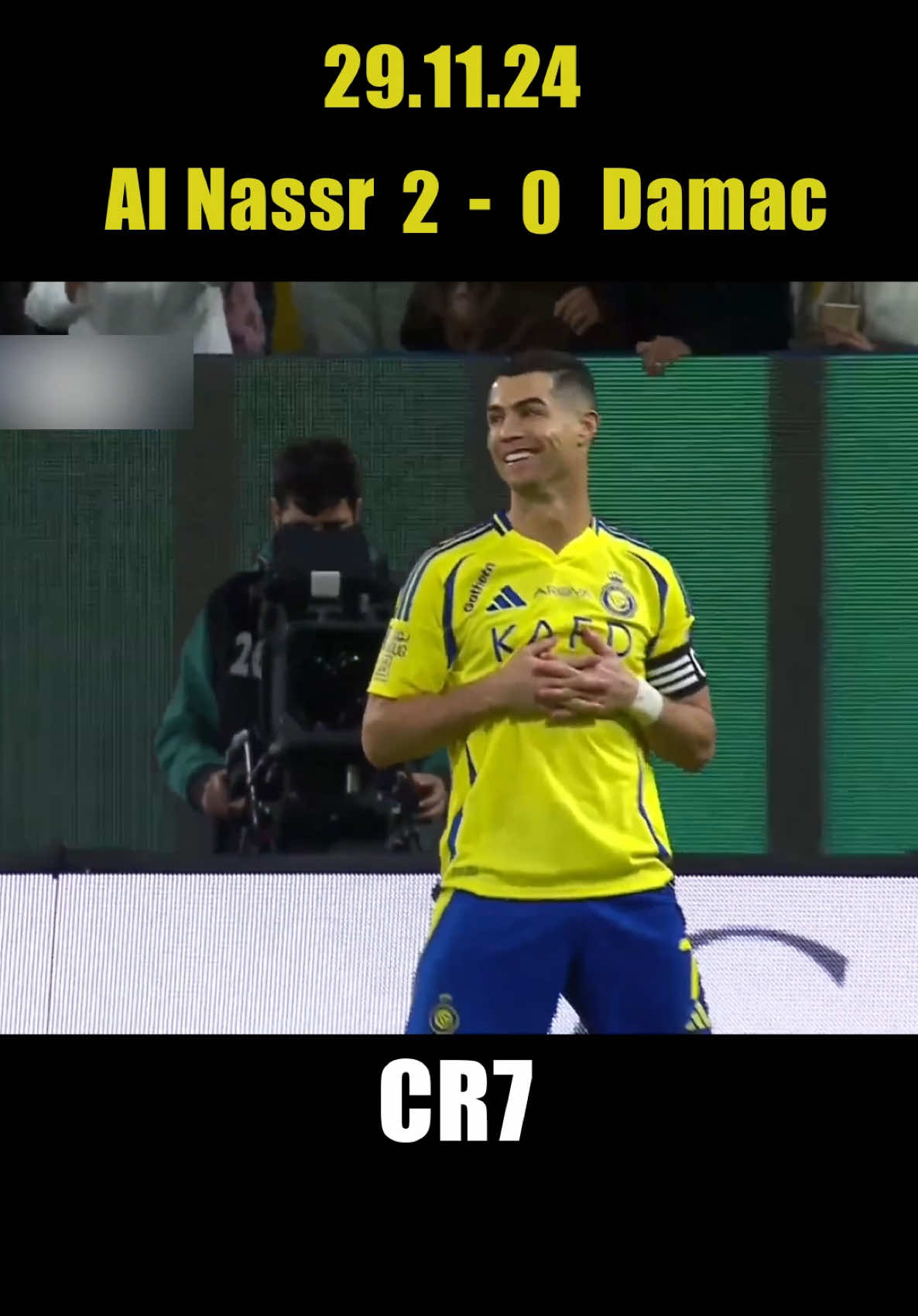 Al-Nassr vs Damac 29.11.24 (double CR7) #cr7 #alnassr #damac #saudiarabia #qatar #cristiano #ronaldo #football #soccertiktok 