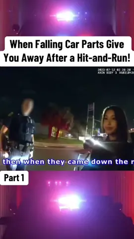 When Falling Car Parts Give You Away After a Hit-and-Run! #cops #police #copsusa🚔🇺🇸 #policeofficer #foryou 