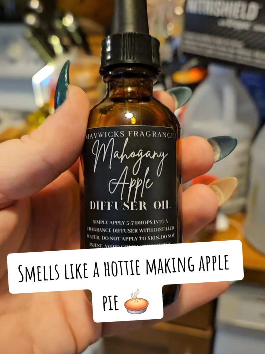 10/10 on smell. 100/10 for embasassing my cute husband. This smells amazing though. These are on a hugeeee sale today. And it's part of the holiday bundle that's also on huge sale!! The holiday bundle has extra $$ off coupons making it the lowest price ever today!! #mavwicks #mavwicksoil #mahoganyapple #applepie #husbandsoftiktok #mavwicksholiday #christmas2024 #tiktokshopcybermonday #tiktokshopblackfriday 