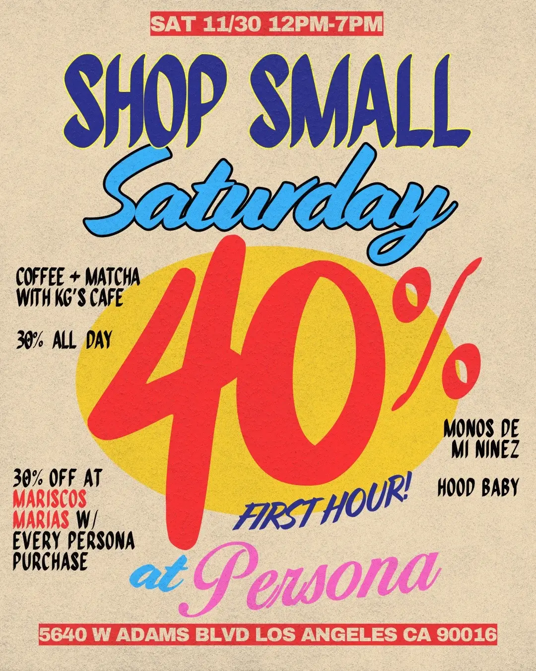 LA GIRLIES 📣 here’s where to be this Saturday 🛍️👀 #shopsmallsaturday #losangeles #blackfriday 