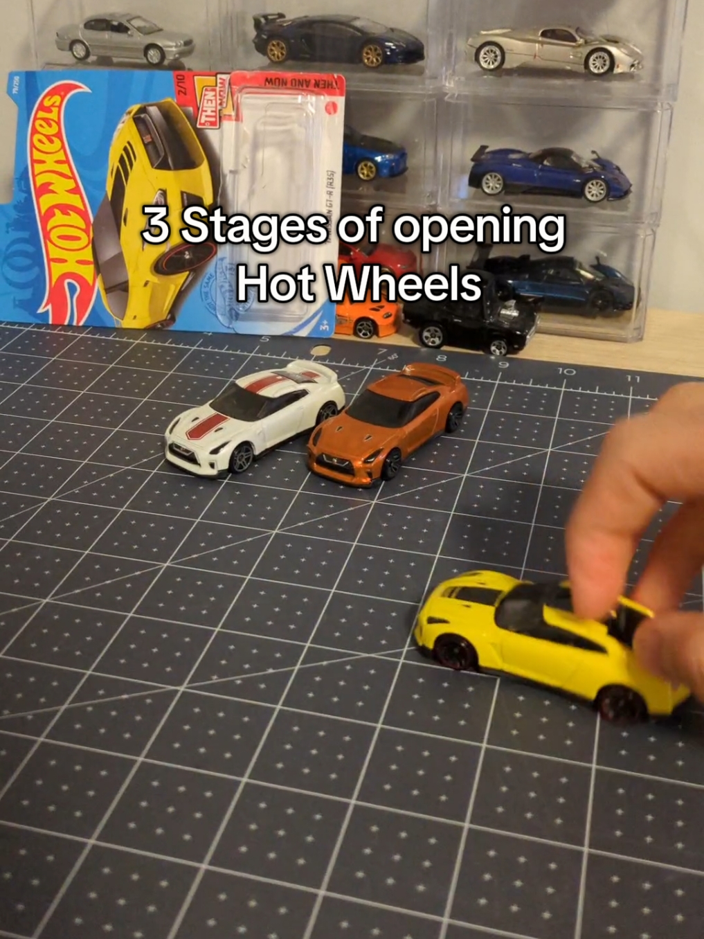 I like open cars though #hotwheels #diecast #cars #unboxing #meme #relatable #freeitfriday #gtr #funny #nissangtr #car