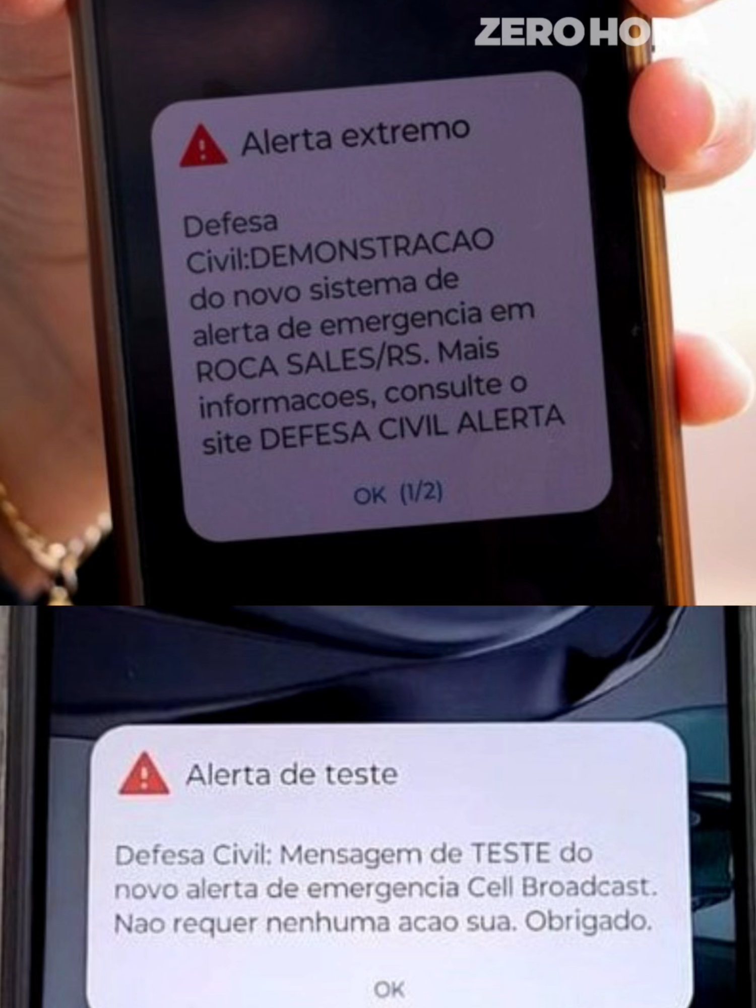 ALERTA DA DEFESA CIVIL 🚨 A partir de 4 de dezembro, o Rio Grande do Sul terá um novo sistema de alertas climáticos. Mas antes disso, moradores de 36 municípios gaúchos receberão o alerta, em um teste, neste sábado (29). Confira no vídeo com o repórter @denzelsvaliente. 📲 Saiba a lista de cidades onde o teste vai ocorrer em GZH, pelo site ou app! 📷 Luis André / Governo do RS / Divulgação; Defesa Civil do Paraná / Divulgação #defesacivil #alertaclimático #riograndedosul