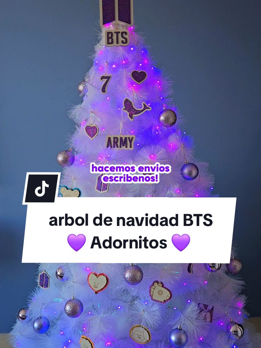 arbol de navidad BTS adornitos 💜 #btsarmy #armybts #btsmerch #navidad #btsdynamite #btsbolivia #jungkook #taehyung #jimin #jin #jhope #rm #suga #bt21 