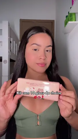 Testando kit de gloss da choice🛍️ #viralvideo #shopee #choice 