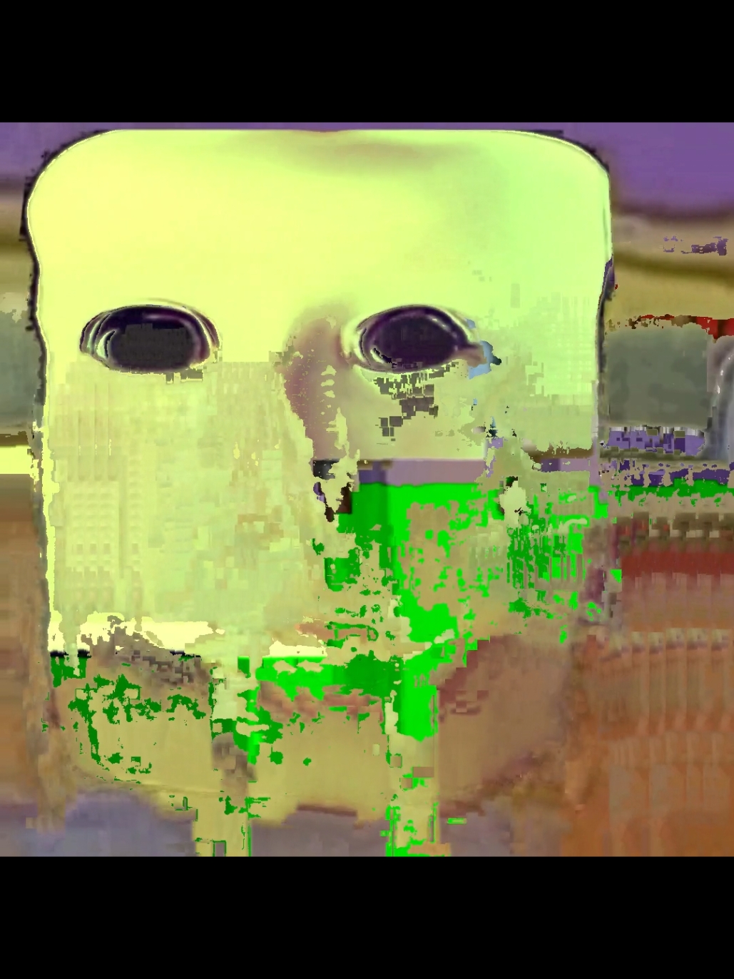 it HIS turn #spongebob #glitchart #meme #memes #art #music 