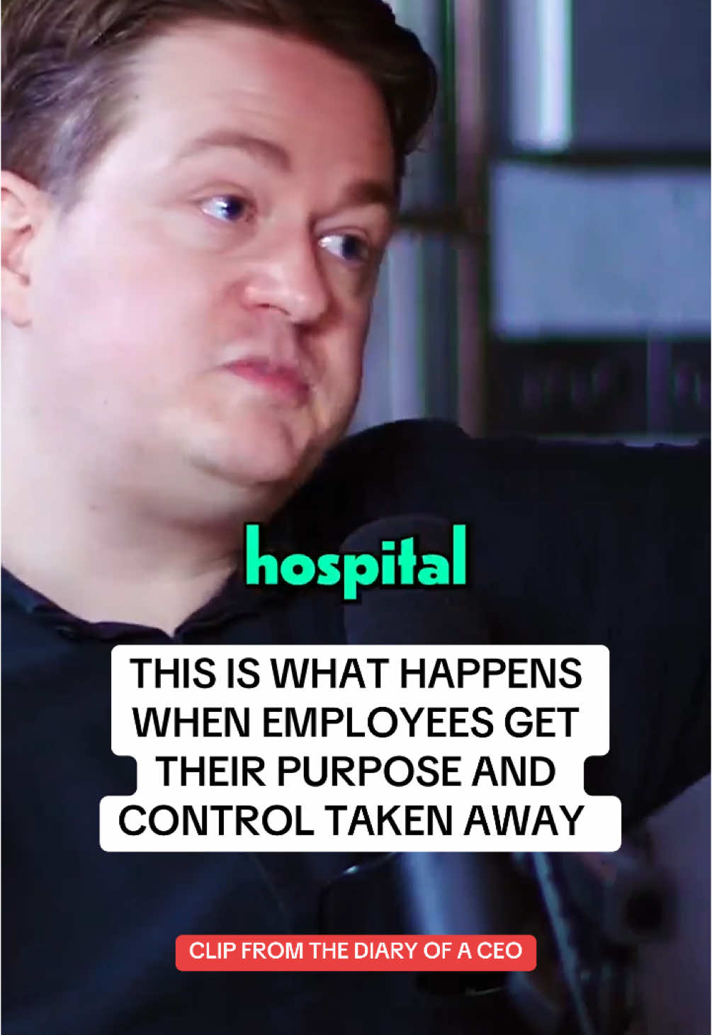 Johann Hari explains what something that all entreprenuer need to realise when they’re building a business. You absolutely can’t do this to your employees #podcast #podcastclips #clip #interview #explanation #diaryofaceo #expert #advice #business #businesstok #company #employee #teamwork #motivation #control 