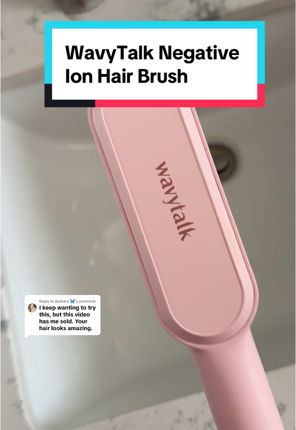 Replying to @Barbara 🦋 this WavyTalk negative ion hairbrush has been a huge game changer in my morning hair styling routine. I am a lazy person and hate doing my hair, but this takes about five minutes to get it completely smooth, straight, and still has some good volume! #Hair #HairStyle #Hairstyling #NegativeIon #StraighteningBrush #Straightener #GiftIdeaIdeas #GiftsForHer #StockingStuffers #Beauty #HairStyles #WavyTalk 