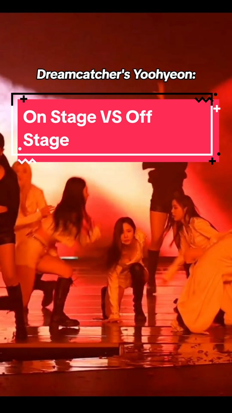 Yoohyeon on stage VS off stage 😭 #fyp #dreamcatcher #Yoohyeon #fancam #fypシ #foryoupage #stage #performance #awardshow #dance 