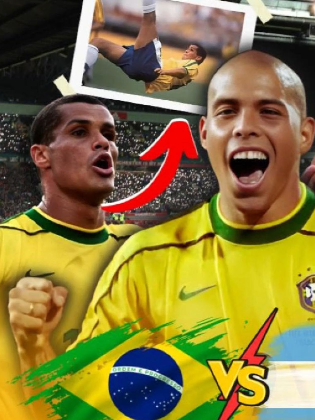 O dia em que a Seleção Brasileira JANTOU a Argentina #ronaldinhogaucho #ronaldofenomeno #rivaldo