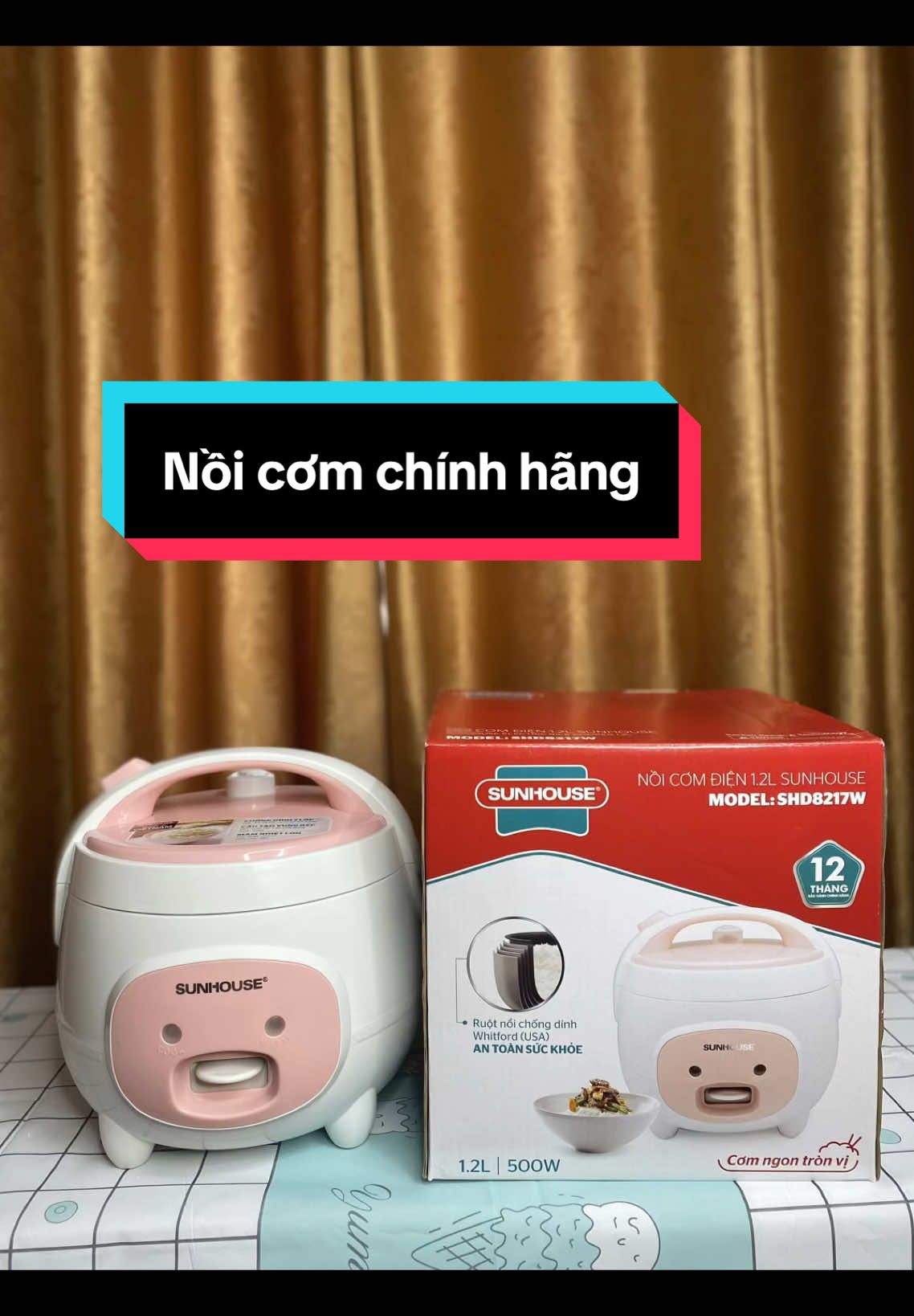 Nồi cơm điện sunhouse shd8217 1,2L #dodiengiadung #sunhouse #giadungtienich #noicomdien #shd8217