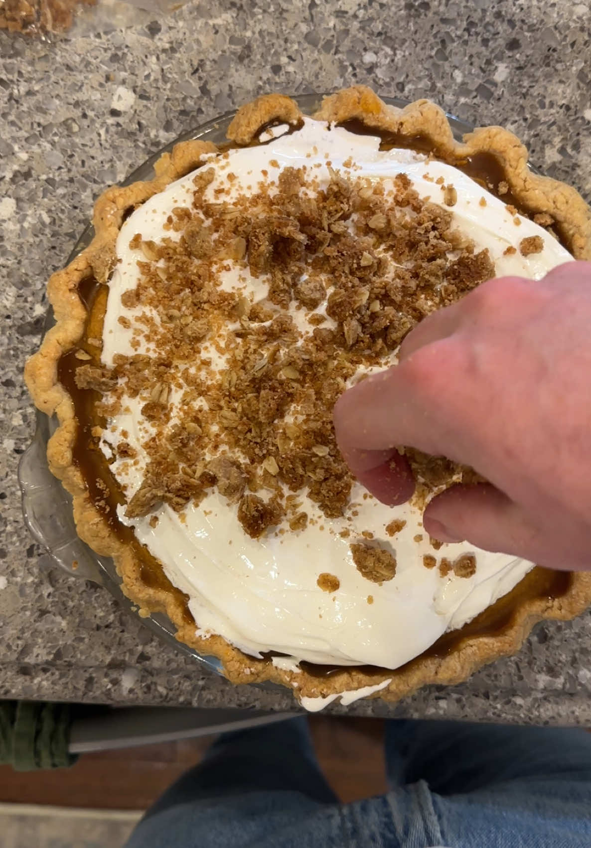 I give it a 5/10  #milkbar #pumpkinpie #thanksgiving #baking 