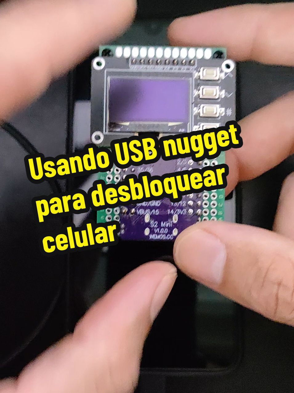 usando USB nugget para desbloquear celular  @Testando Tecnologias  #usbnugget #hacker #badusb #testando #tecnologias #celular #desbloqueio 