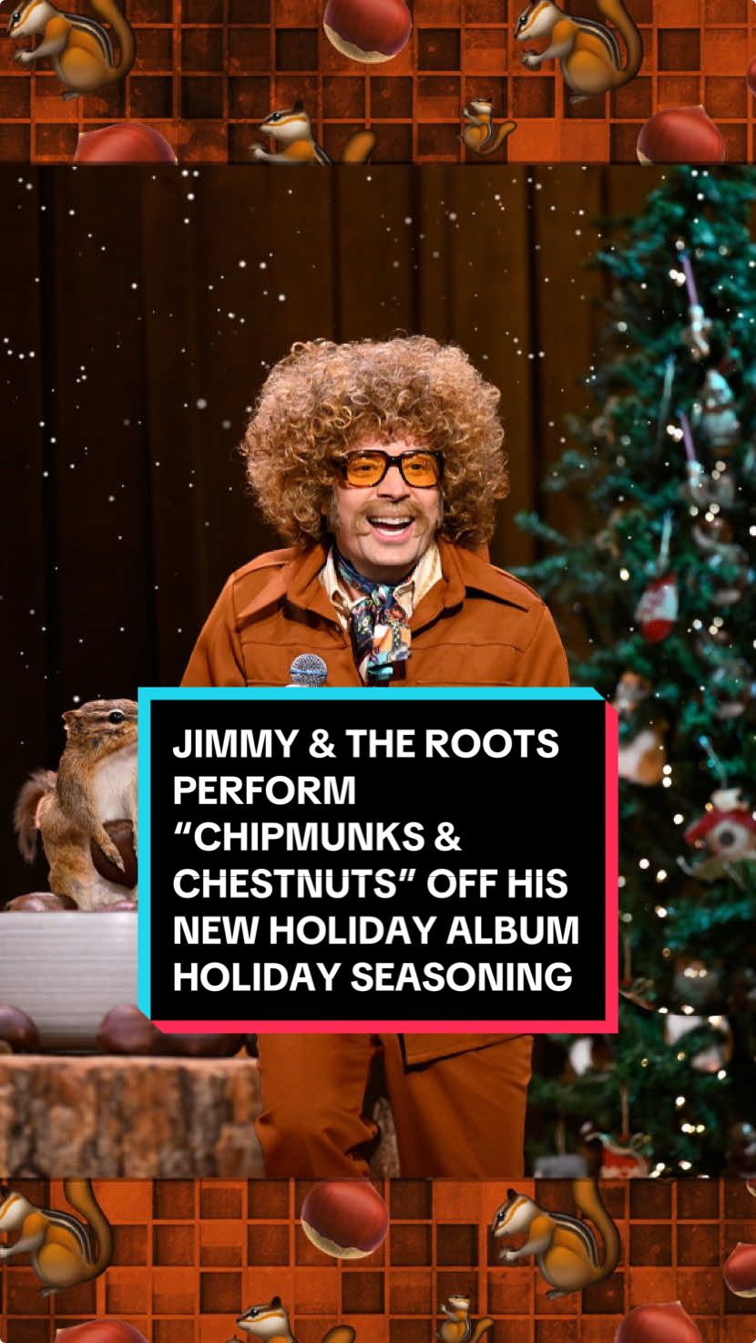 Jimmy & @The Roots perform “Chipmunks & Chestnuts” off his new holiday album 🐿️ #FallonTonight #TonightShow #TheRoots #HolidaySeasoning #JimmyFallon 