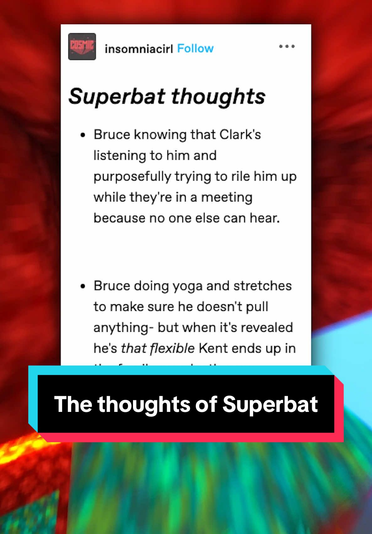 The thoughts of superbat! #qna #storytime #textstory #tumblr #tweets #entertainment #superbat