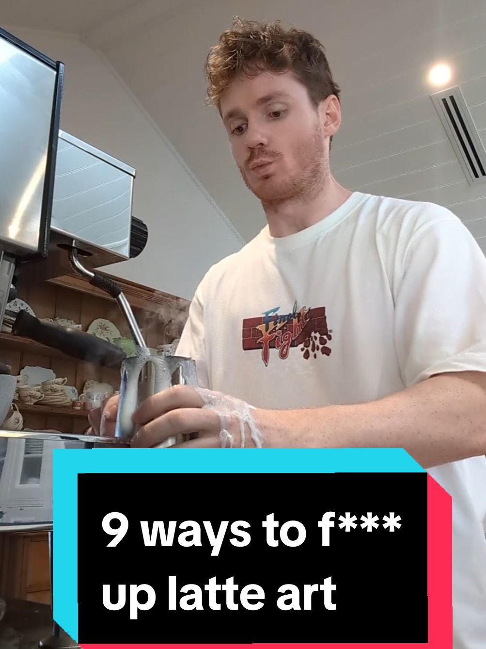 F***ing up latte art so you don't have to. 9 mistakes beginner baristas commonly make when pouring and at the end I show how to pour latte art properly #milksteaming #latteart #latte #coffee #coffeebeans 