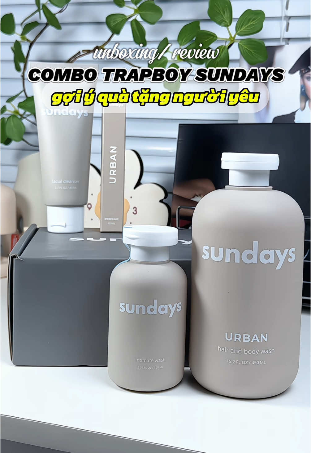 Ngiu tui khen hết nấc luôn á, nguyên combo mà chai nào cũng thơm  #sundays#combosundays#daugoi#nuochoanam#quatangnguoiyeu#quatangbantrai#quatangchong#reviewlamdep#unboxing#hanhtinhunbox#namgioilamdep#phaimanh#contrai 