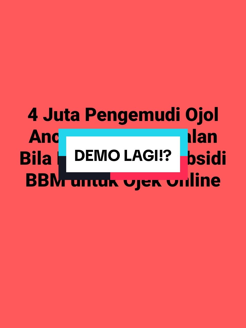 Sedih ojol selalu di anak tirikan Pemerintah 🥲 Tuntutan demo yang kemarin belum di penuhin malah ada masalah BBM subsidi ojol di cabut 😭#pramonoanung #ojol #ojoldaily #demoojol #mulyono 