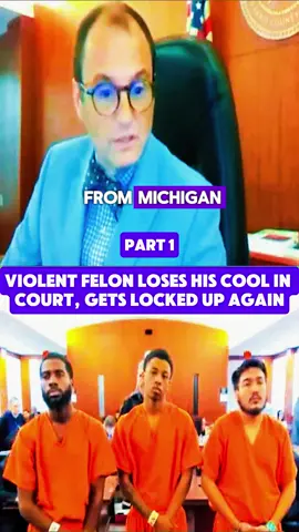 Violent Felon Loses His Cool In Court, Gets Locked Up Again #court #courtroom #law #lawyer #judge #usa🇺🇸 #fyp #viralvideo #trending 