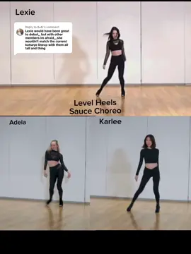 Replying to @𝕷𝖔𝖐𝖎 adela, lexie, and karlee sauce choreo #katseye #popstaracademy #dreamacademy #adela #lexie #karlee #dancecover #heelsdance 