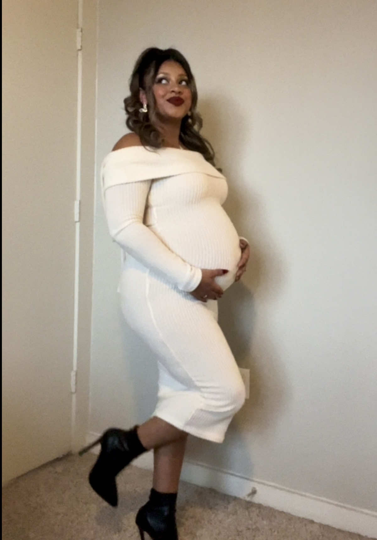 The perfect holiday sweater dress from PLT! It is non-maternity but still bump-friendly!  🤍🍨❄️ click the link in my comments to get sent straight to this outfit!  #maternitystyle #maternitydress #dressthebump #holidaydress #sweaterdress #outfitinspo  Follow my shop @najalis on the @shop.LTK app to shop this post and get my exclusive app-only content! #liketkit #LTKBump #LTKSeasonal #LTKHoliday @shop.ltk https://liketk.it/4YLwH #LTKFind 