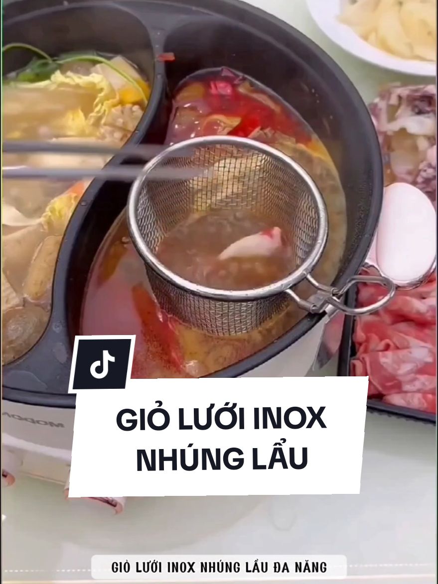 giỏ lưới inox nhúng lẩu #giadungtienich #giadung #gioluoinhunglau #noilau 