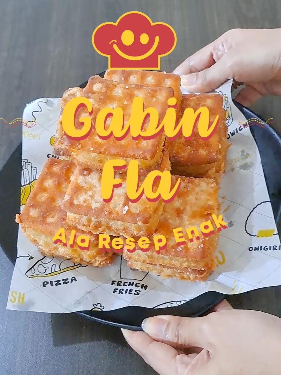 yuukk... nikmati kelezatan Gabin Fla yang manis dan gurih, tonton  video tuk resep lengkapnya dan cobain buat di rumah, selamat mencoba #video #reseptiktok #gabin #gabinfla 