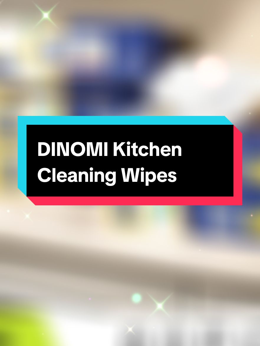 #cepatdapatkan #produkterlaris #jangantunggulagi DINOMI (4 Packs) Big Size 80pcs Kitchen Cleaning Wipes Strong Decontamination Kitchen Wipes Degreasing Lap Pembersih Dapur Tisu baharu Hanya RM12.90!