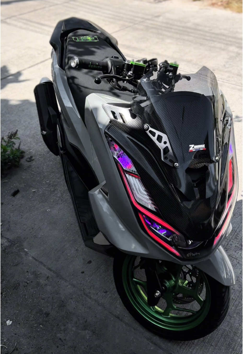 #pcx160 #pcxแต่งสวย #pcxสีเทาแลมโบ