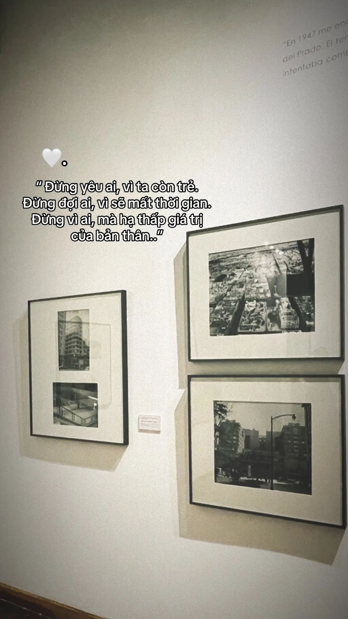 “ Đừng yêu ai, vì ta còn trẻ. Đừng đợi ai, vì sẽ mất thời gian.Đừng vì ai, mà hạ thấp giá trị của bản thân..”#🤍 