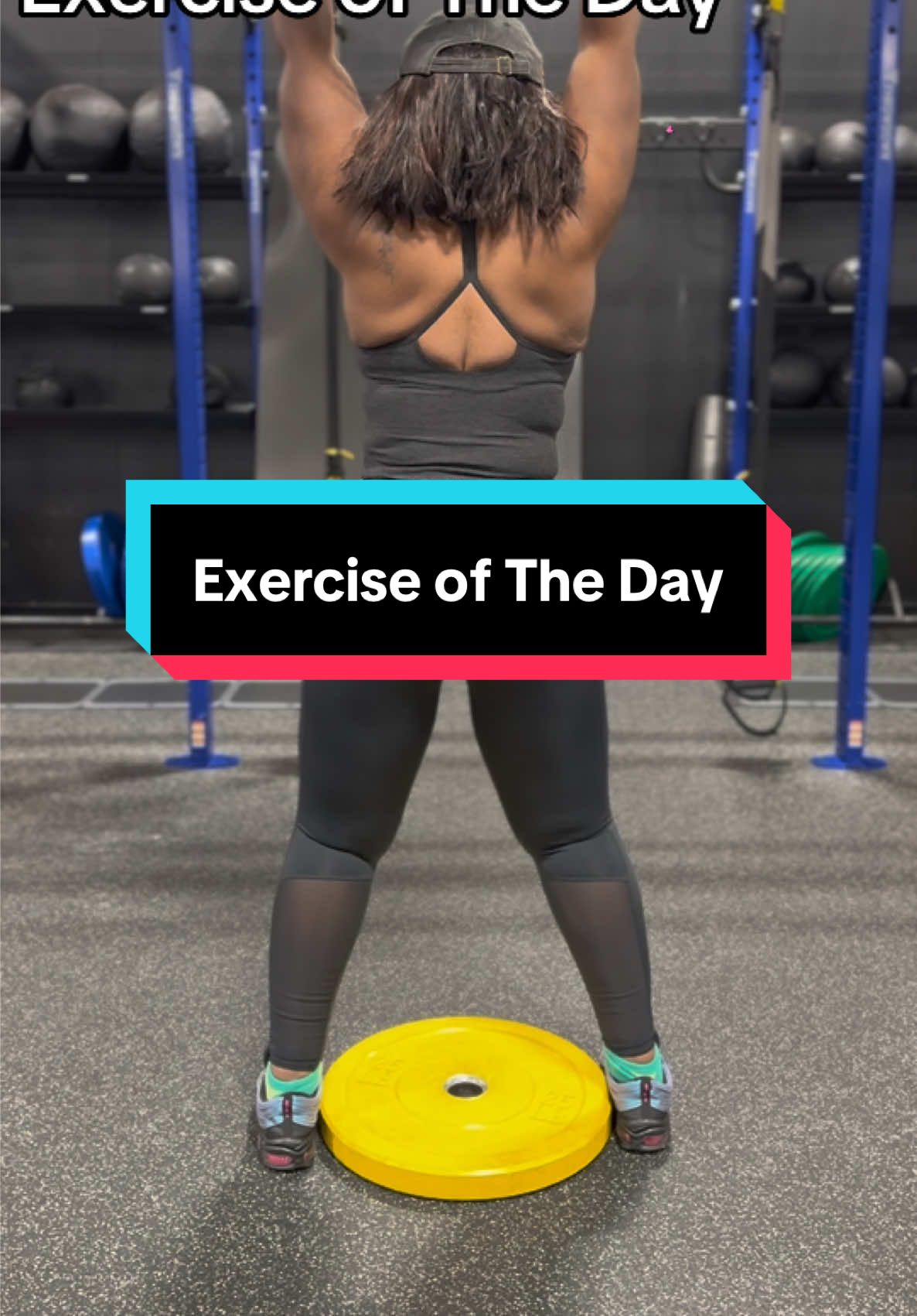 #eotd is Upper Body, I know its a #squat but the focus is on #core & arms.  #armtoningexercises  #exercises #exerciseoftheday #slowandcontrolled #arms #roadto10kfollowers #fitspo #Fitness #bodyrecomposition #upperbodyworkout #fy #contentcreator #consistency 