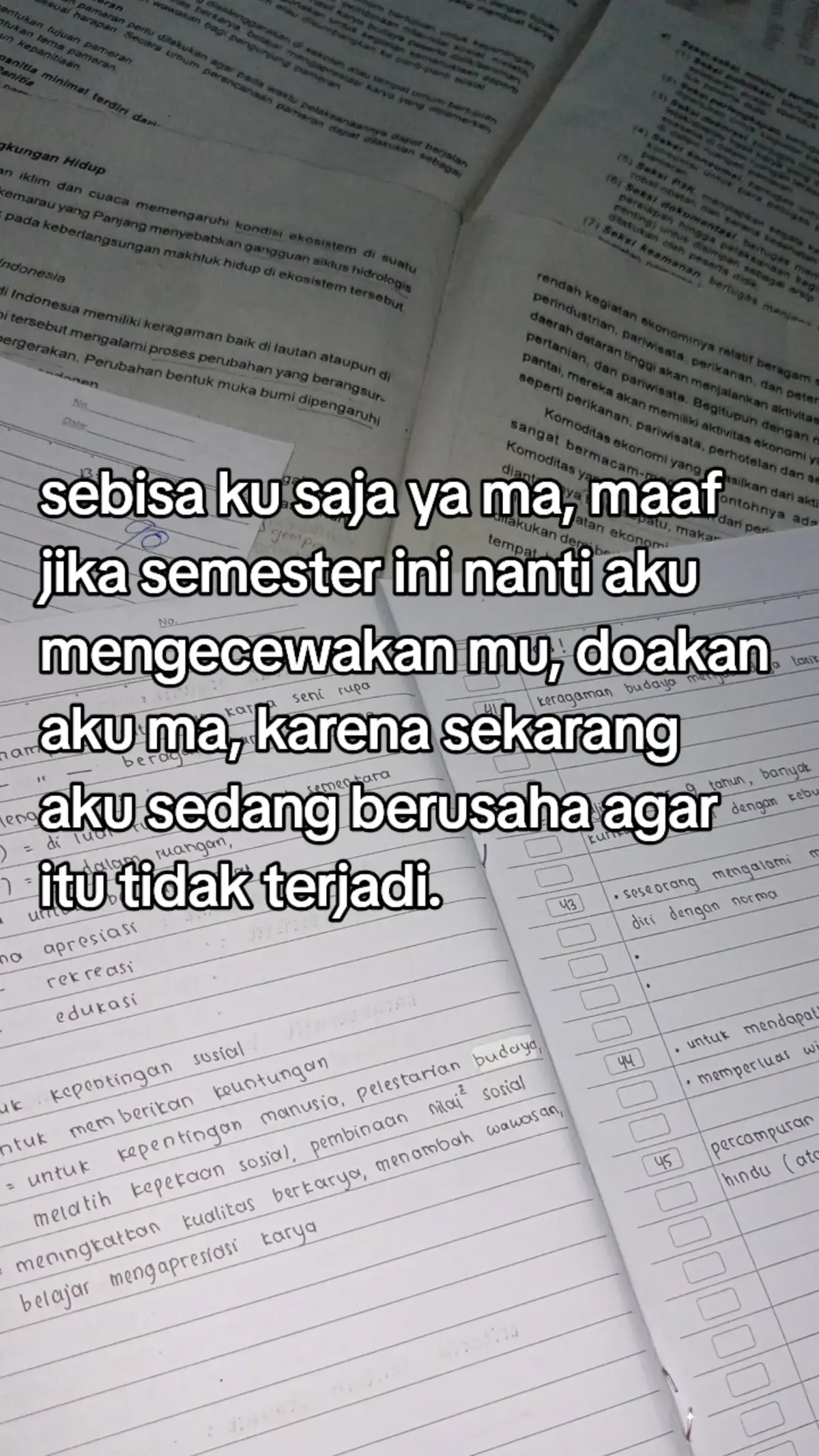 akan ku usahakan maa #ujian #schoollife #SASGS #fypage #4u 