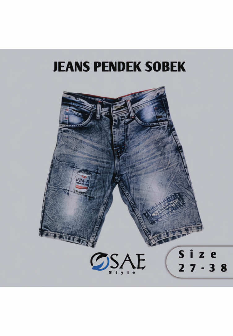 Celana Jeans Pendek Sobek Snow prian vin R distro #celana #celanapremium #celanaviral #celanapendek #celanasobek 