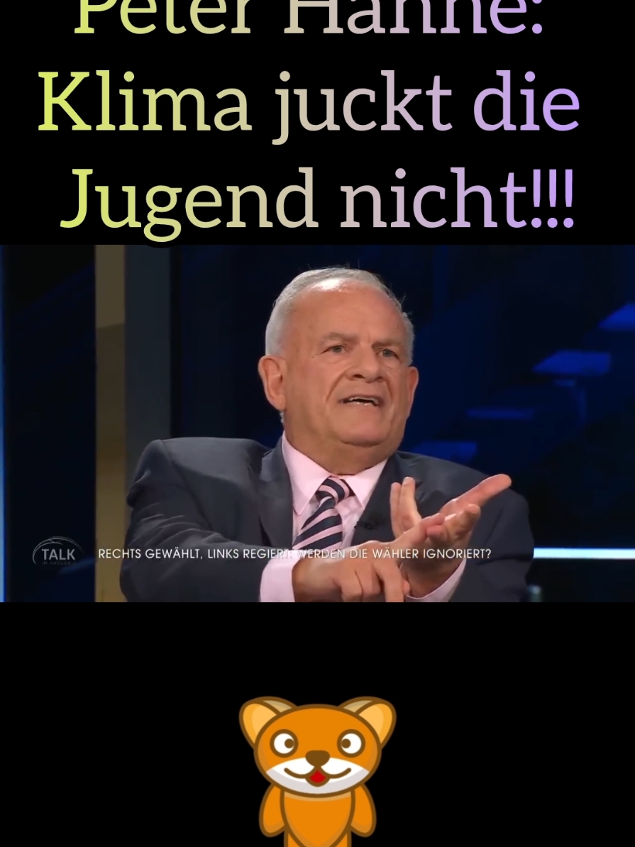 Peter Hahne: Klima juckt die Jugend nicht!!!