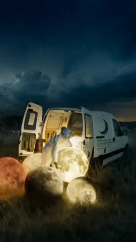 Le changement de l'une 😱😅 Animé d'apres une œuvre du photographe artiste digitale suedois Erik Johansson  #moon #moonnight  #animationart #artdigital #fyp 