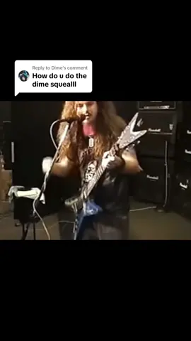 Replying to @Dime its kinda hard to understand him but if you can’t figure it out just watch some vids on it #dimebag #pantera #guitar #fyp #tutorial #metal #rock #music 