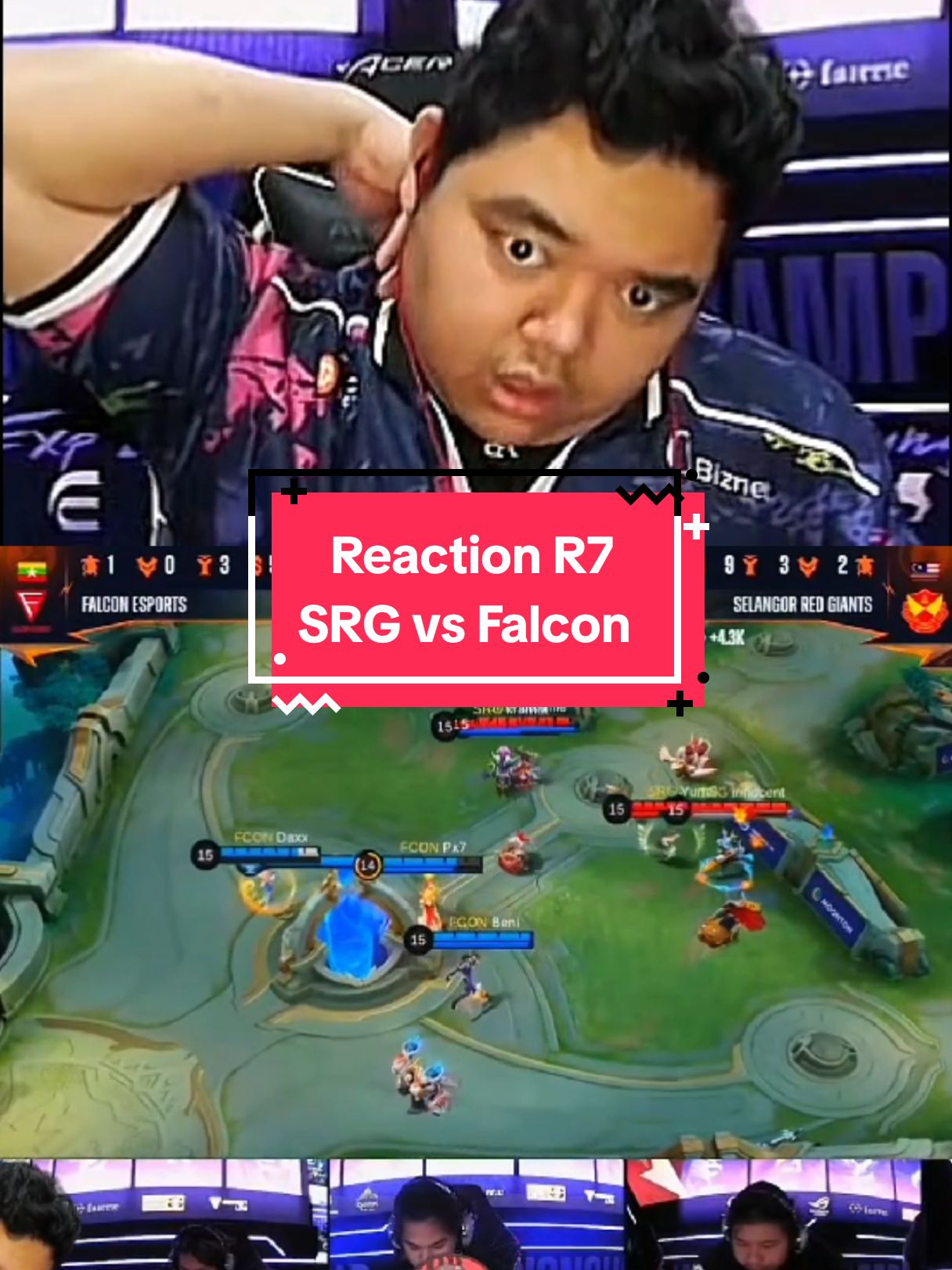 Selangor Red Giants vs Falcon Esports swiss stage M6 round 3 . Awal sesuai ekspektasi , dek 1 moment 😯 reaction R7 - credits: yt R7 Tatsumaki  #srg #selangorredgiants #bruno #falconesports #r7 #r7tatsumaki  #m6laysia #m6gemilang #M6boleh #M6MYTeam  #MLBBM6 #MLBBM6TorchRelay #GreaterThanEver 