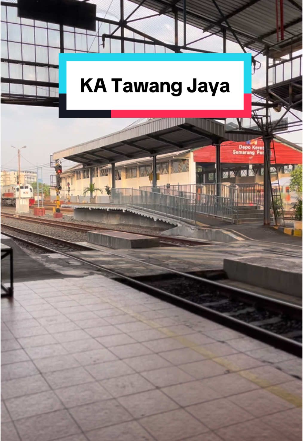 KA Tawang Jaya tiba di tujuan akhir St. Semarang Poncol #kereta #keretaapiindonesia #keretaapi #train #fyp #viral #kai #semarang 