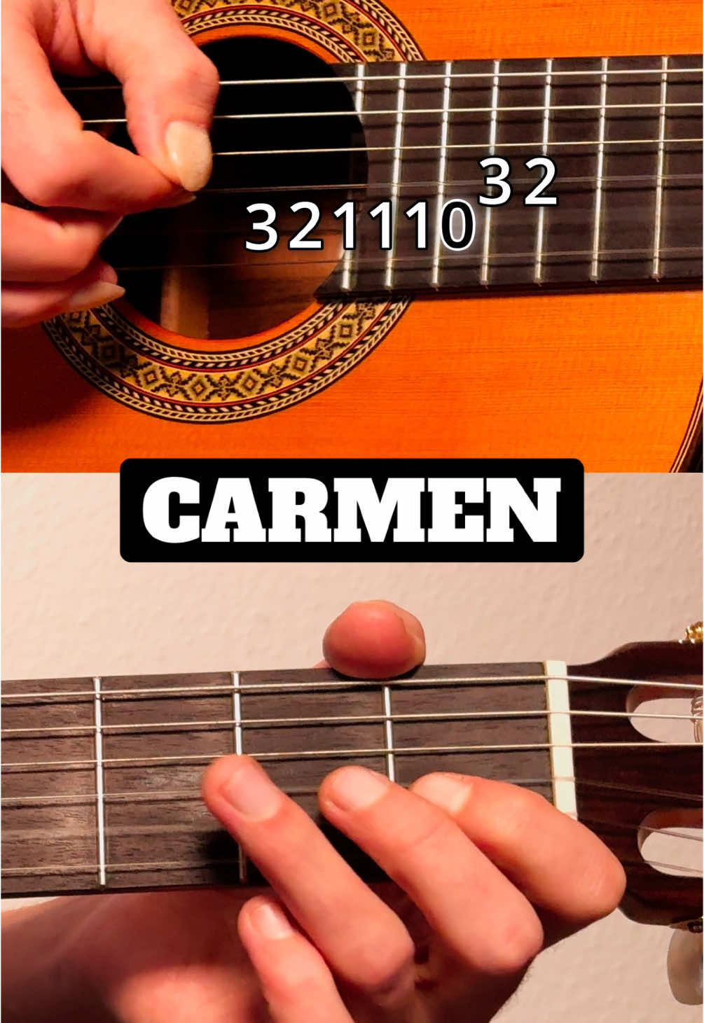 How to play Carmen on guitar - easy beginner tutorial #guitar #LearnOnTikTok #carmen #acoustic #guitartabs #guitarlesson #easy #beginner #tutorial #guitartok 