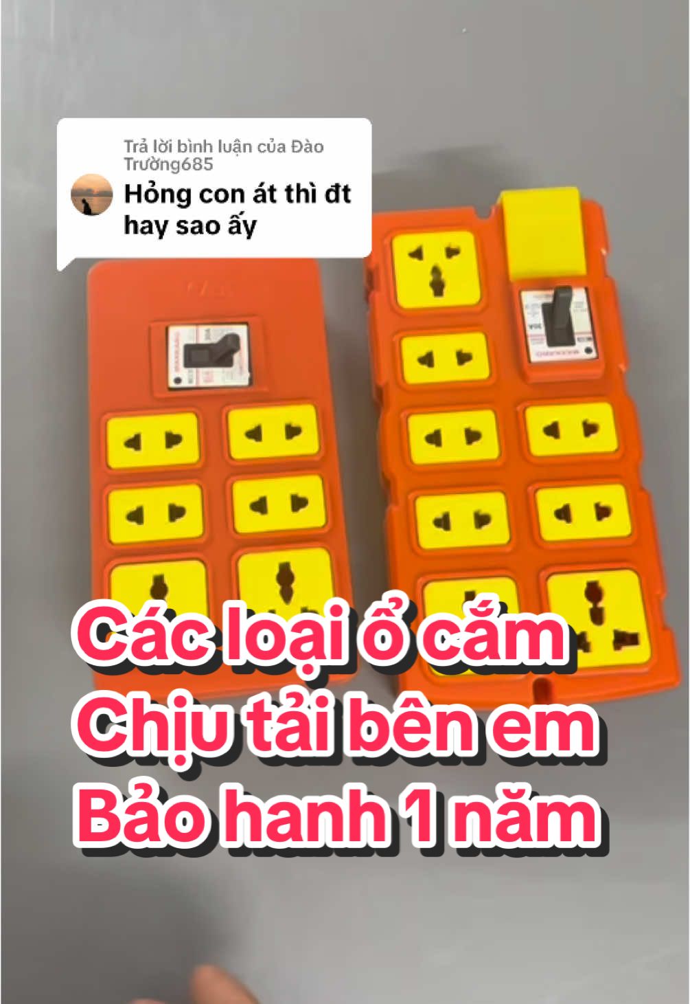 Trả lời @Đào Trường685 các loại ổ cắm chịu tải mà gặp các lỗi hay vấn đề gi thì các bác alo nhanh cho shop để được sửa chữa và bảo hành nha #diengiadung #diendandung #ocamdien #ocamdienloisu #ocamdienloisu #ocamchuitai #ocamdiendanang #xuhuong 