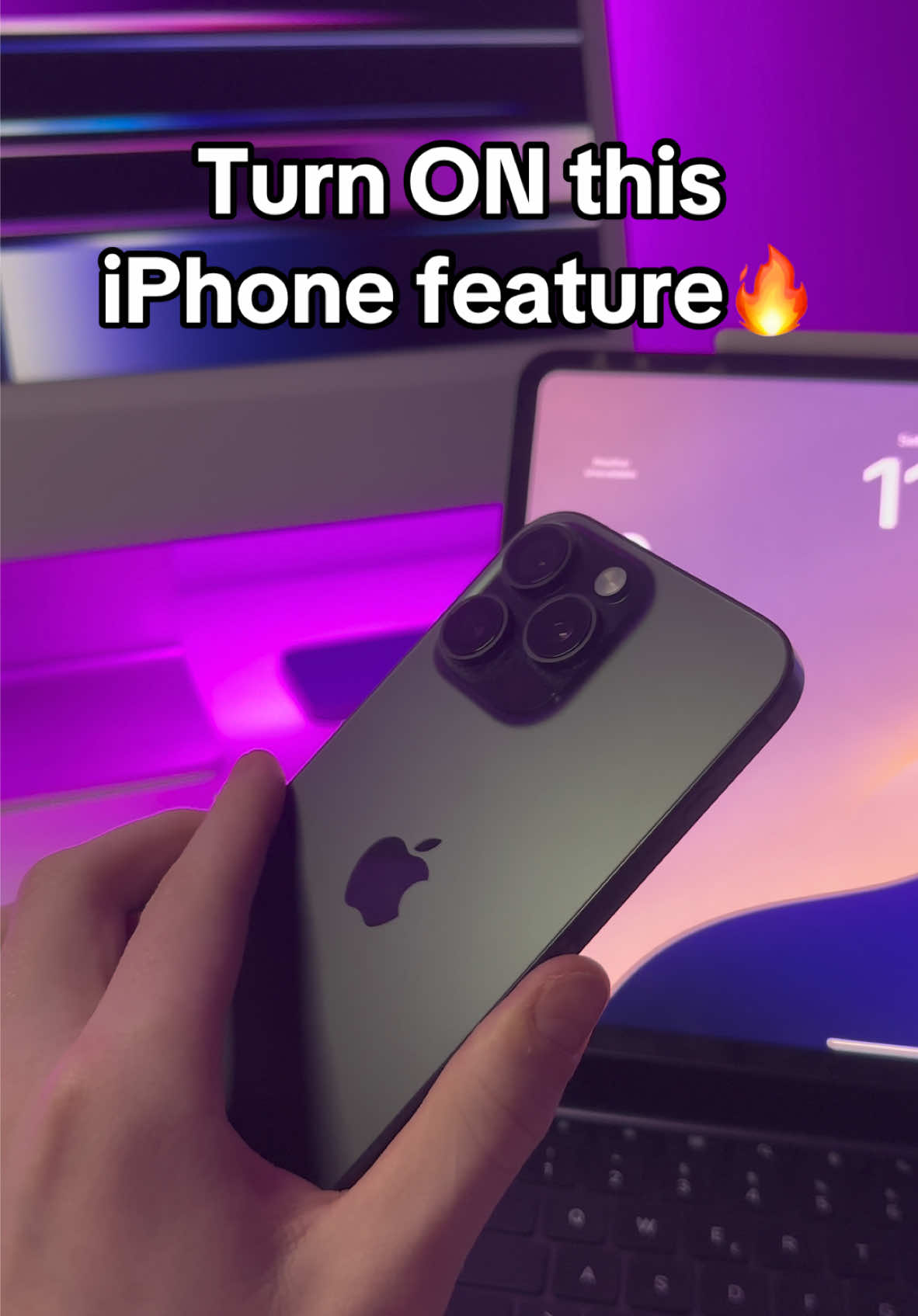 Turn ON this iPhone trick!🔥 #fy #fyp #tech #techtoker #iphone #iphonetricks #apple #ios18 #iphone16 