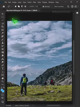 One powerful technique to make a clouds moving in photoshop #photoshoptricks #tutorials #designer #tutorial #photoshop #photography #adobe #adobephotoshop #bigsmileediting