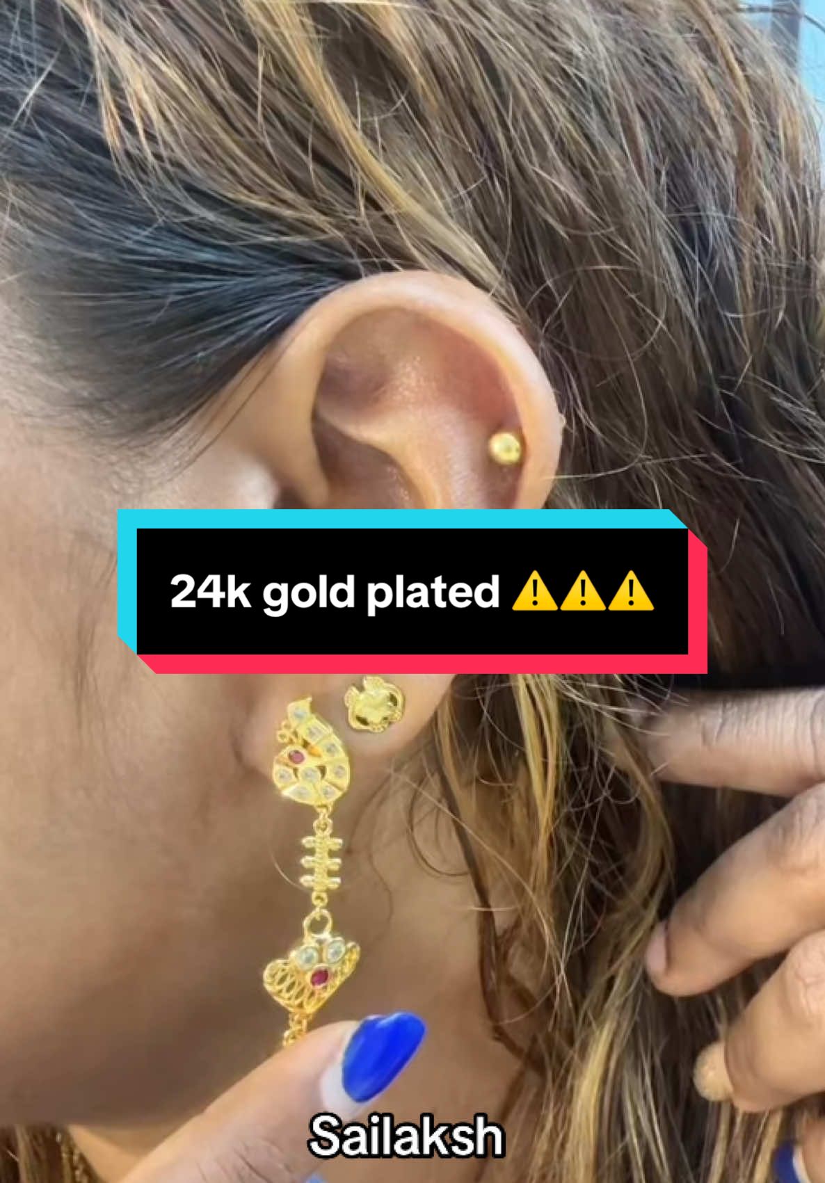 #CapCut #foryoupage❤️❤️ #sailakshmi #affiliatemarketing #xybca #promo #goldplatedjewelry #goldplatedjewelry #TikTokShop #viralproducts #24kgoldplated #subang #earrings #tiktokaffiliate #gogoviral #newstyleearrings #promo #TikTokShop 