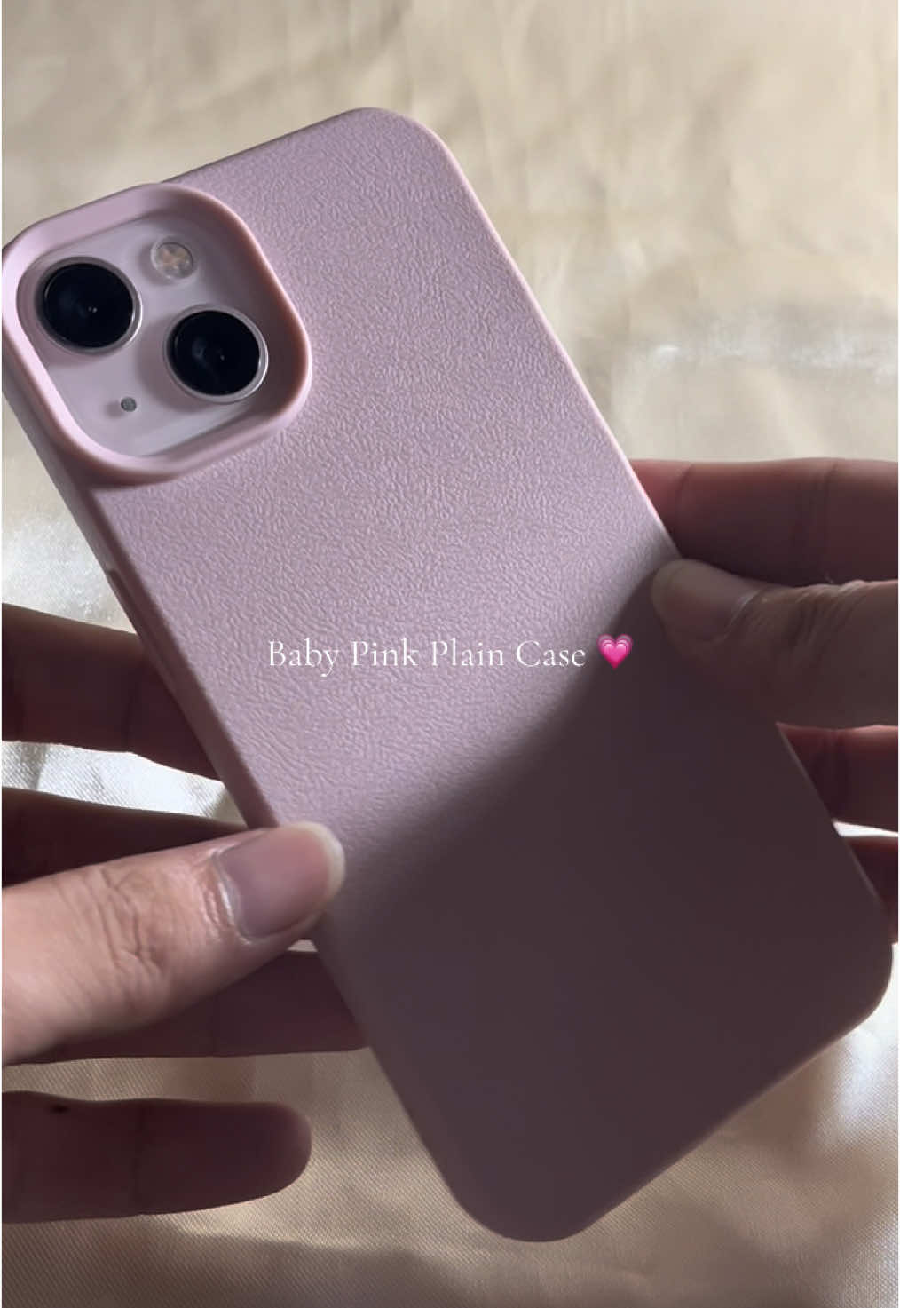 Baby pink plain case💗 #case #phonecase #pinkcase #fy #fyp 