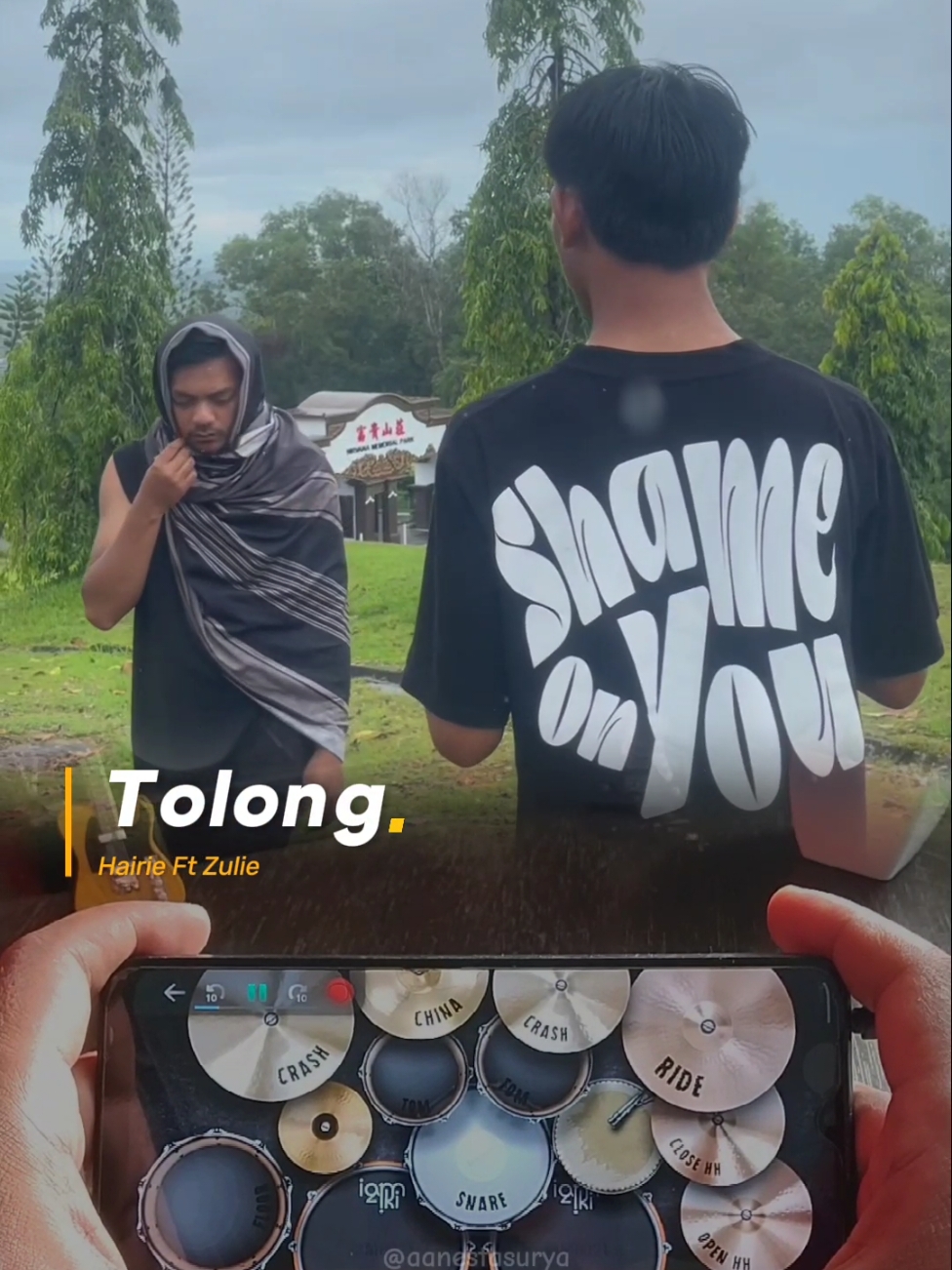 Tolong Bang @Itsme.Hairie_ @Zulie🎧 💃🏻 Tolong - Hairie Ft Zulie  #realdrum #realdrumcover #TOLONG #cover #fyp 