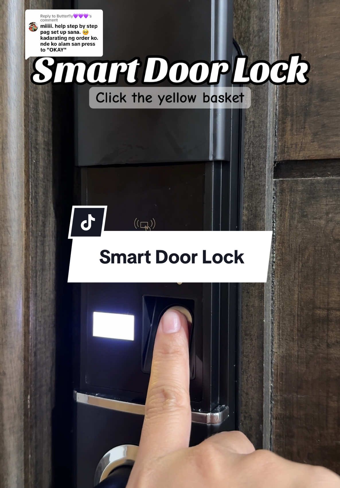 Replying to @Butterfly💜💜💜 hiiiiiii hope it helps po 🤍⬇️ #smartdoorlock #smartlock #smartdoor 