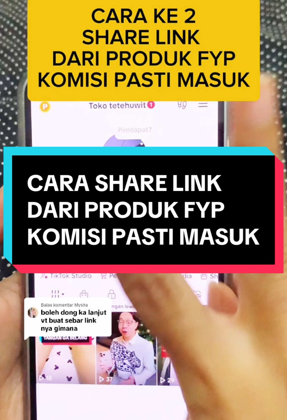 Membalas @Mysha affilate pemula jangan sampe komisi sebar link nya ga masuk lagi ya. bisa ambil video fyp nya tapi linknya harus dari showcase kalian #affilatepemula #belajaraffiliatetiktok #belajarjadiaffiliate #sebarlinkaffiliate 